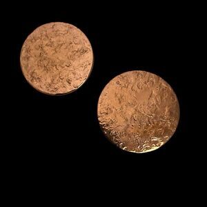 Vintage 50's Gret Barkin Cufflinks Copper Hand Wrought New Hope PA Modernist MCM